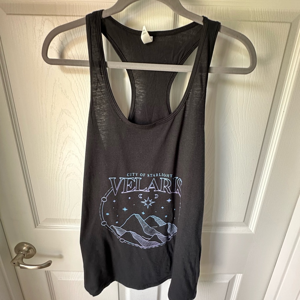 ACOTAR Black Graphic Tank Top